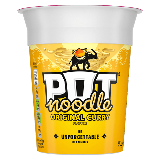Pot Noodle Original Curry Flavour 90g - UK Food & Drink - 5000118203480