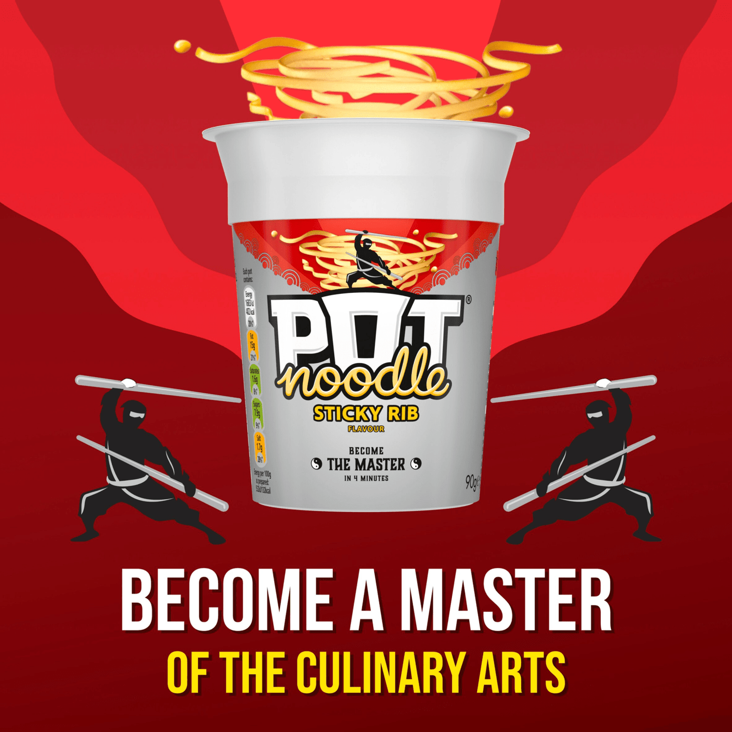 Pot Noodle Standard Pot Noodle Sticky Rib 90 g - UK Food & Drink - 8718114797977