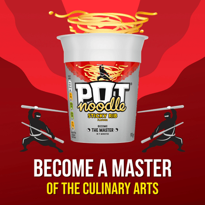 Pot Noodle Standard Pot Noodle Sticky Rib 90 g - UK Food & Drink - 8718114797977