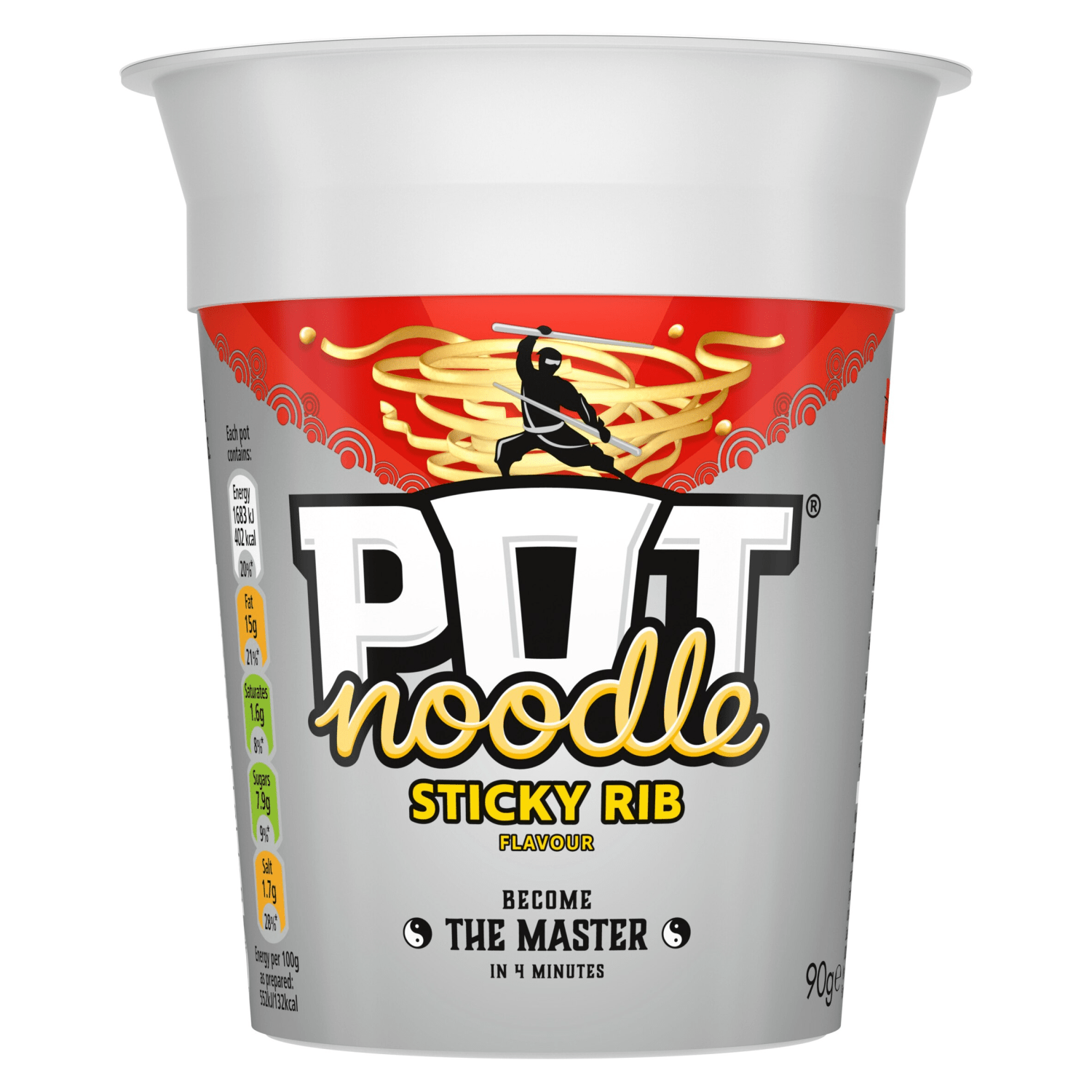 Pot Noodle Standard Pot Noodle Sticky Rib 90 g - UK Food & Drink - 8718114797977