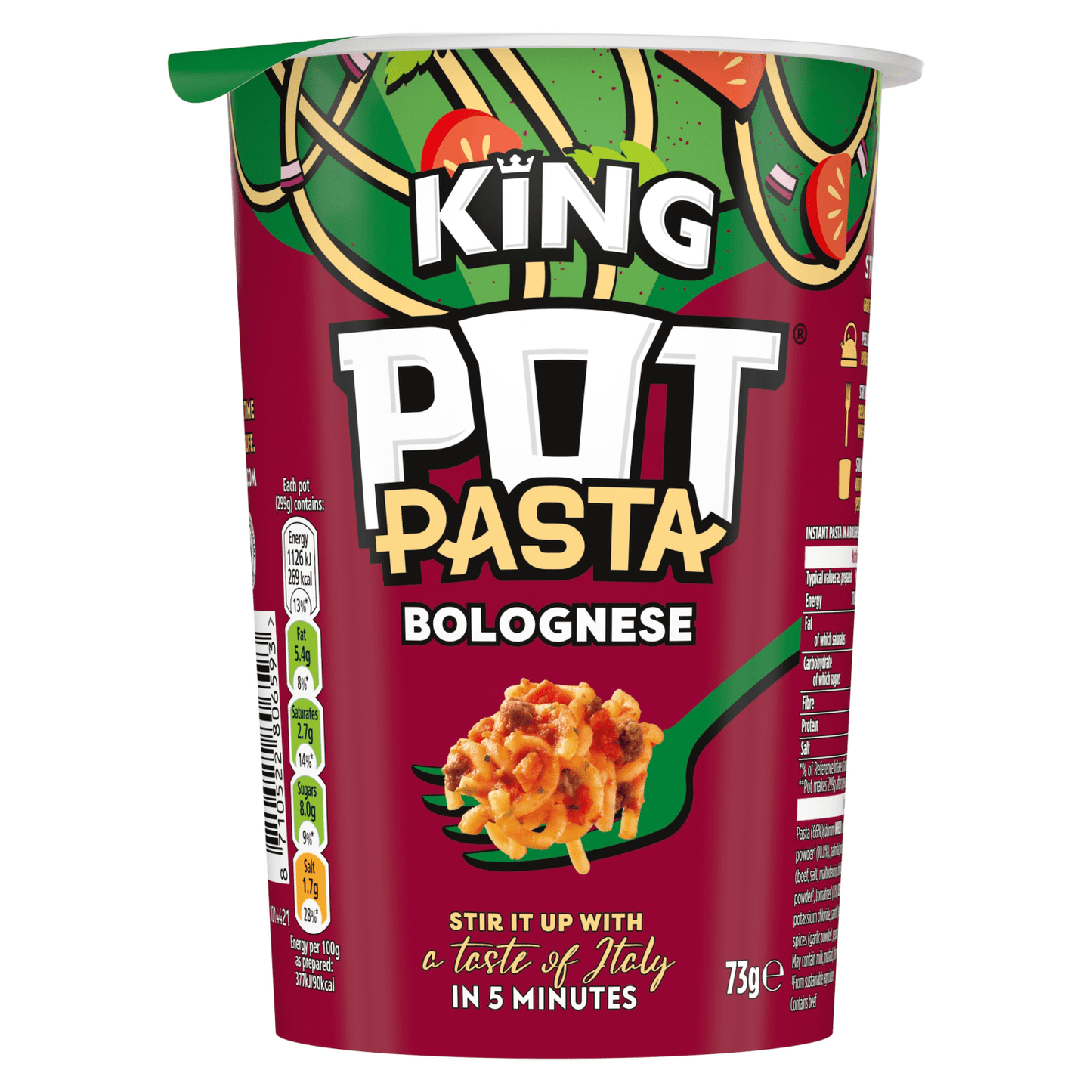 Pot Pasta instant hot snack pot Bolognese 73 g - UK Food & Drink - 8710522806593