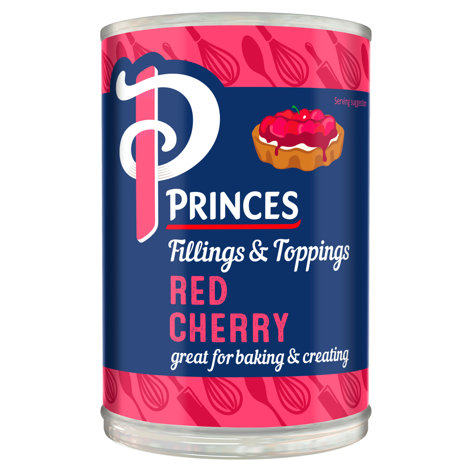 Princes Fillings & Toppings Red Cherry 410g - UK Food & Drink - 5000232900845