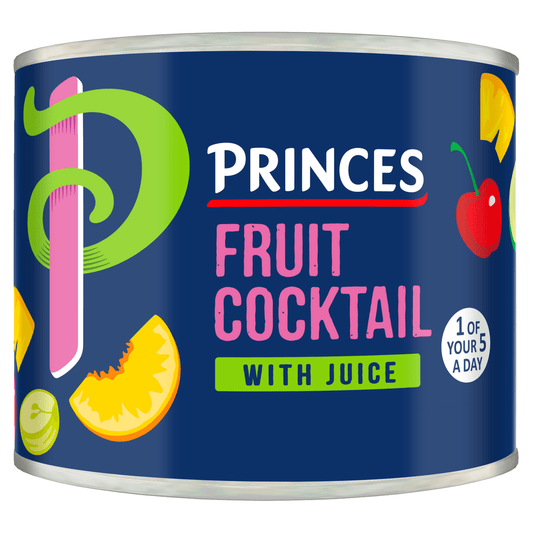 Princes Fruit Cocktail with Juice 220g - UK Food & Drink - 5000232851321