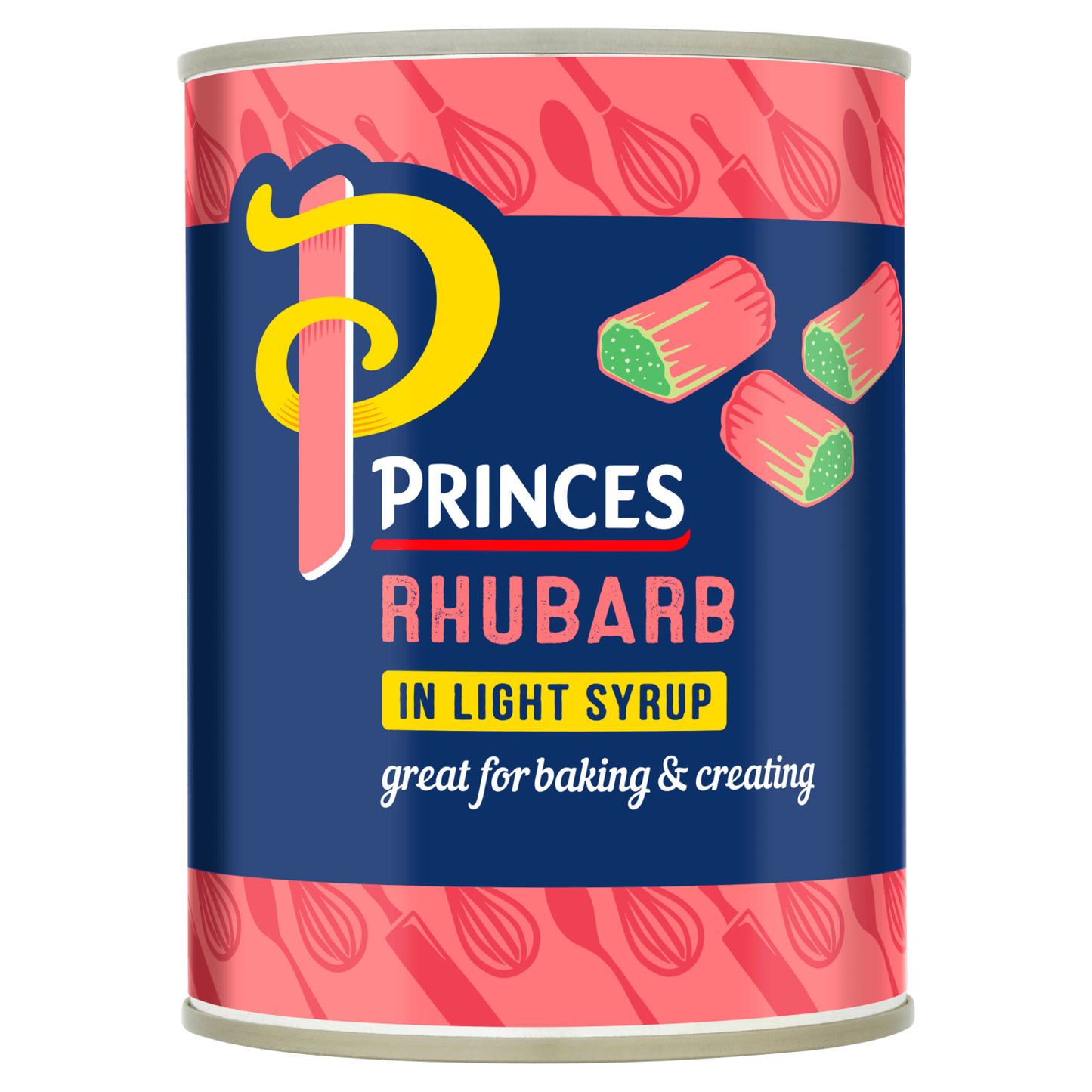 Princes Rhubarb in Light Syrup 540g - UK Food & Drink - 5000232863188