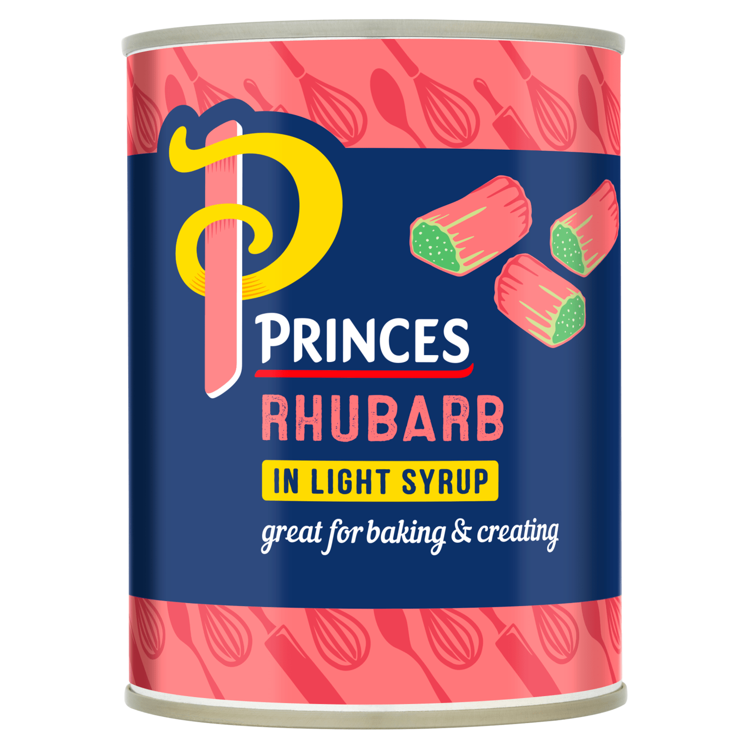 Princes Rhubarb in Light Syrup 540g - UK Food & Drink - 5000232863188