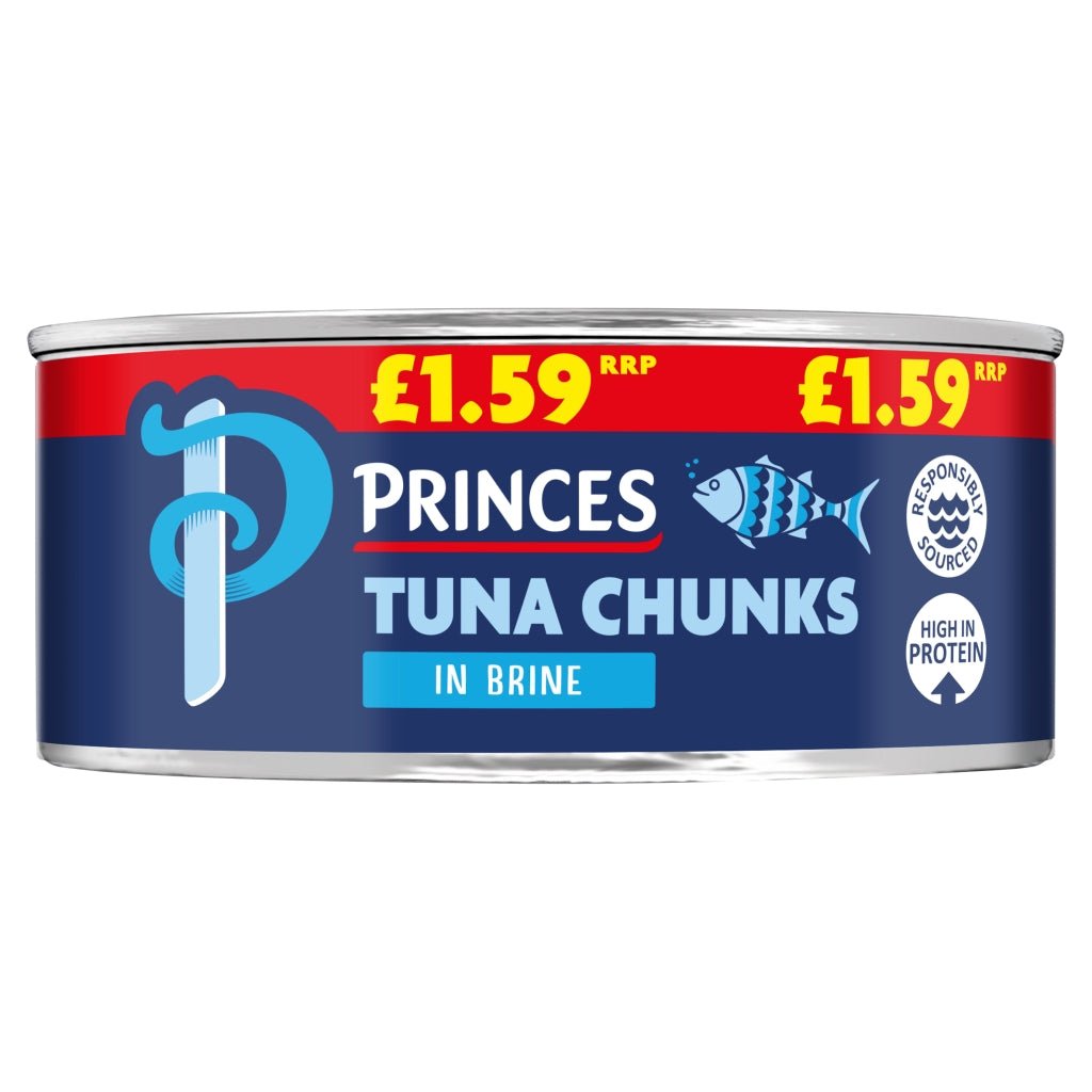 Princes Tuna Chunks in Brine 145g - UK Food & Drink - 5000232031181
