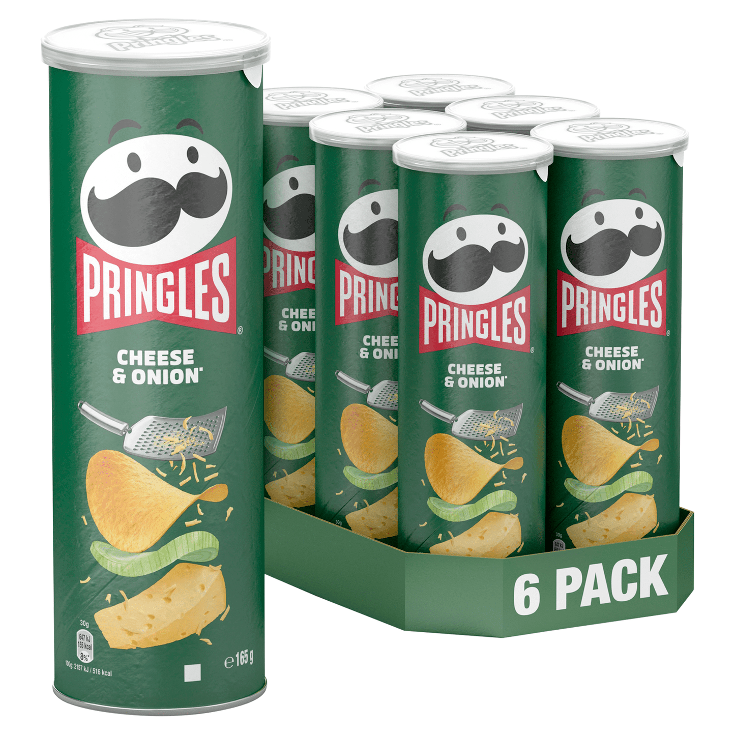 Pringles Cheese & Onion Crisps Can 165g - UK Food & Drink - 5053990127641