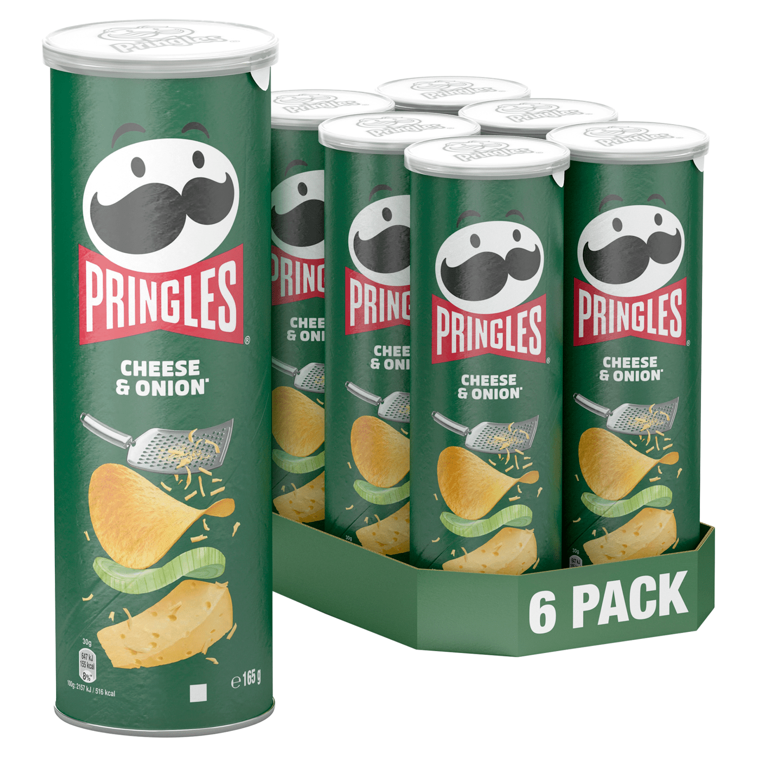 Pringles Cheese & Onion Crisps Can 165g - UK Food & Drink - 5053990127641