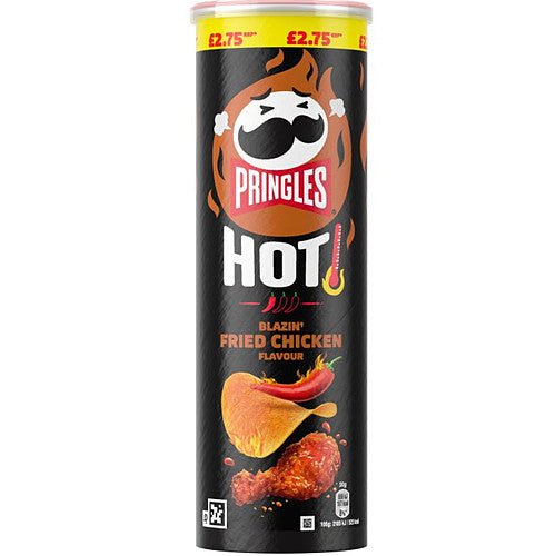 Pringles Hot Blazin Fried Chicken PM £2.75 - UK Food & Drink - 5053990185405