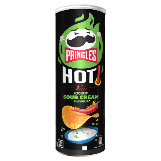 Pringles Hot Kickin Sour Cream Flavour 160g - UK Food & Drink - 5053990175826