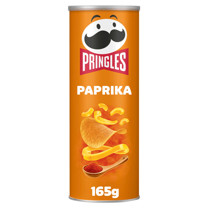 Pringles Paprika Sharing Crisps 165g - UK Food & Drink - 5053990161669