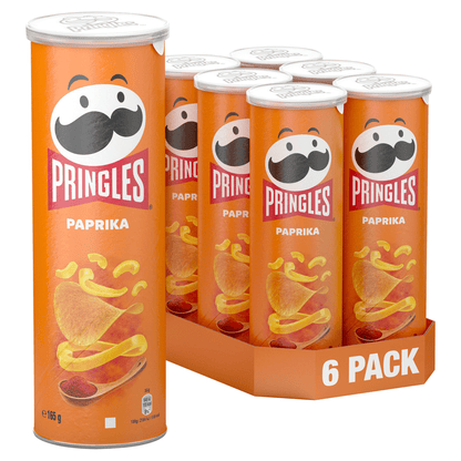 Pringles Paprika Sharing Crisps 165g - UK Food & Drink - 5053990161669