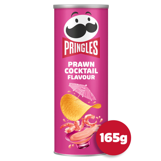 Pringles Prawn Cocktail Flavour Sharing Crisps 165g - UK Food & Drink - 5053990158034