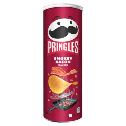 Pringles Smokey Bacon Flavour Sharing Crisps 165g - UK Food & Drink - 5053990167197