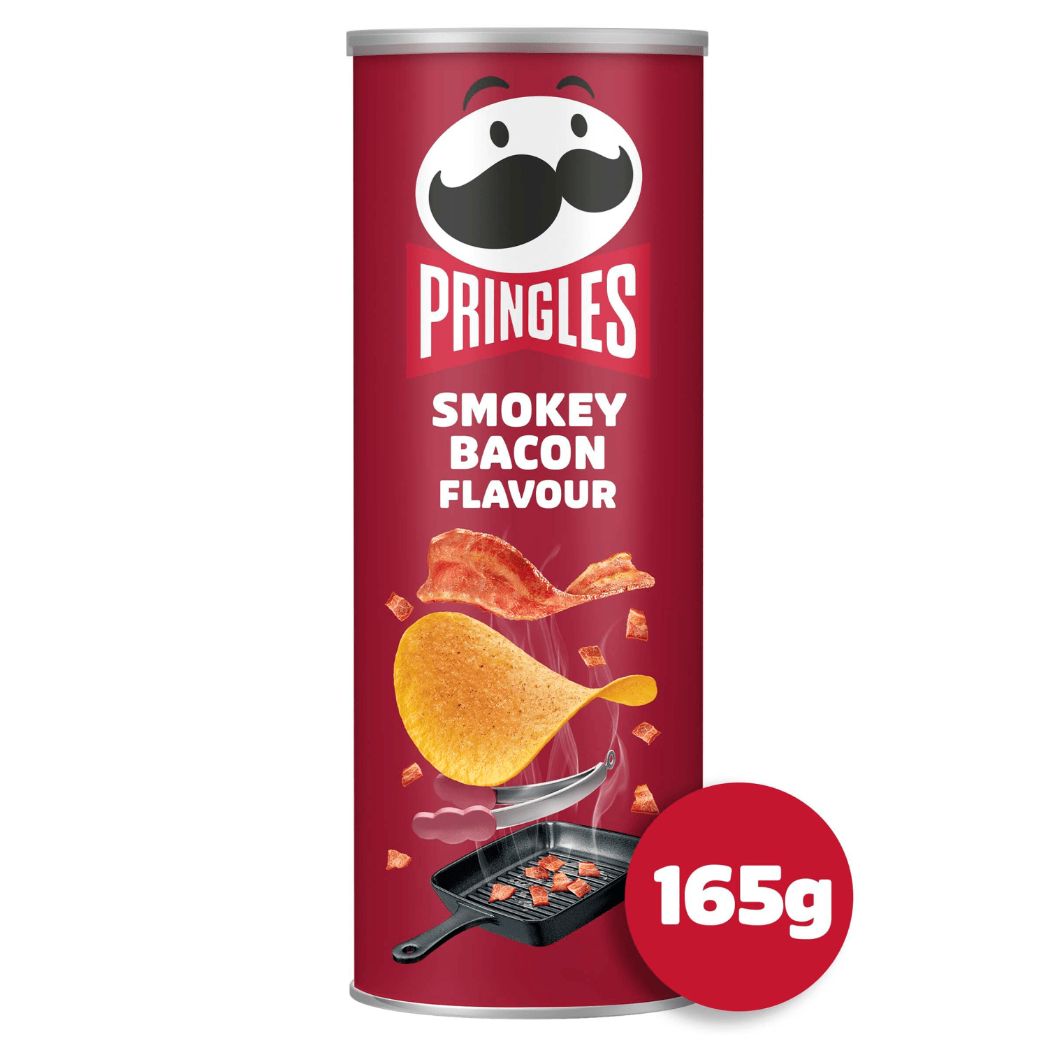 Pringles Smokey Bacon Flavour Sharing Crisps 165g - UK Food & Drink - 5053990167197