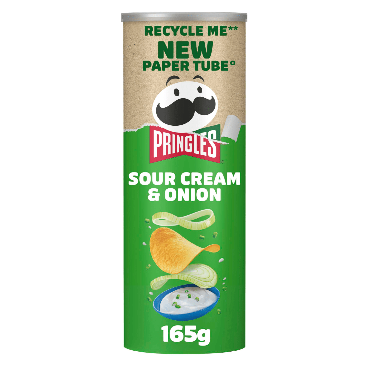 Pringles Sour Cream & Onion 165g - UK Food & Drink - 5053990179039