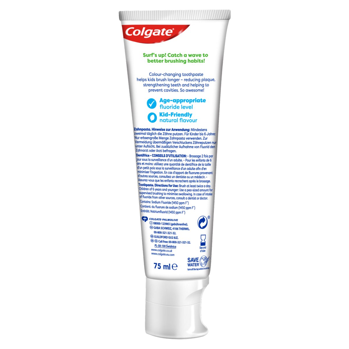 Colgate Toothpaste 75ml Kids Mild Mint 6+ Years - Intamarque - Wholesale