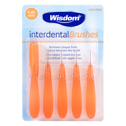 Wisdom Interdental Brush 0.45mm Orange