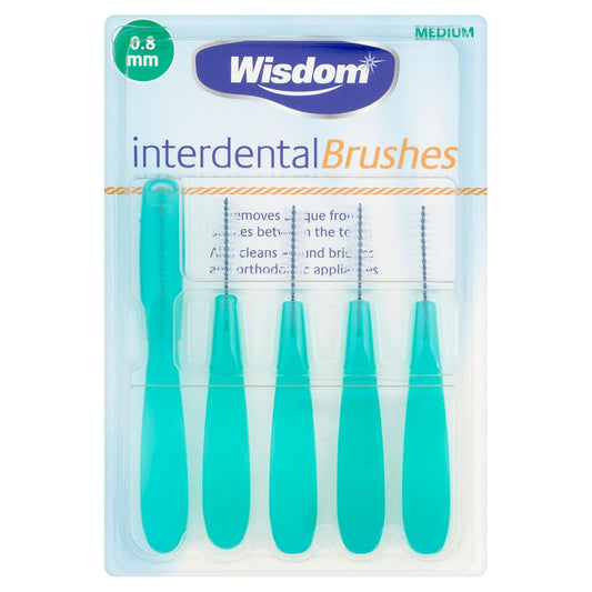 Wisdom Interdental Brush 0.8mm Green