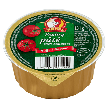 Profi Chicken Pate with Tomatoes 131g - UK Food & Drink - 5901696000051