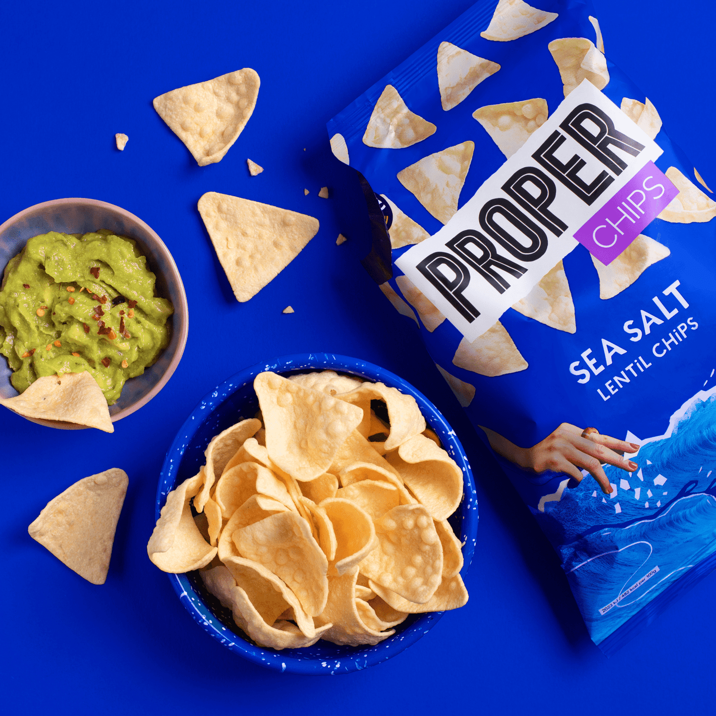 PROPERCHIPS Sea Salt Lentil Chips 85g - UK Food & Drink - 5060283762199