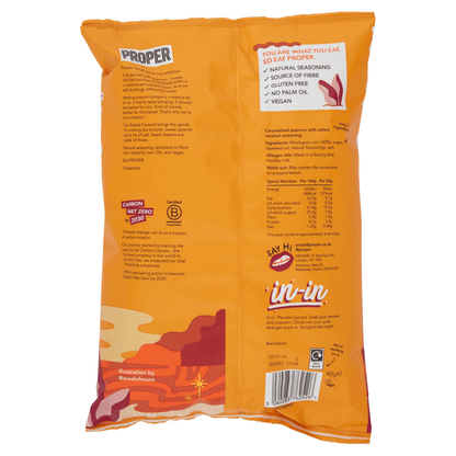 Propercorn Salted Caramel Popcorn 90g - UK Food & Drink - 5060283762526