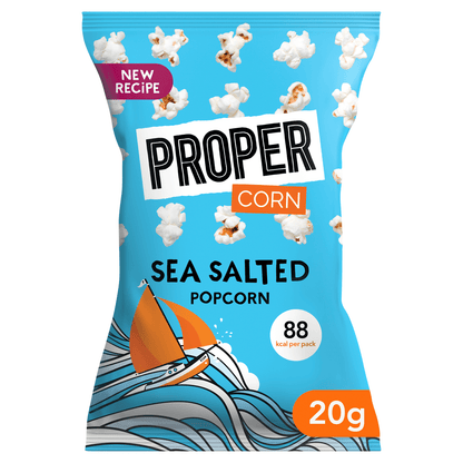 PROPERCORN Sea Salted Popcorn 20g - UK Food & Drink - 5060283760003