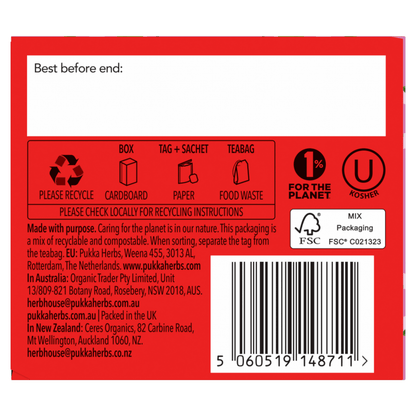 Pukka 20 Morning Berry Herbal Tea Sachets 34g - UK Food & Drink - 5060519148711