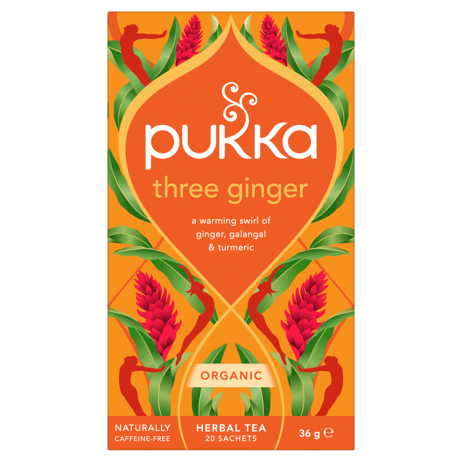 Pukka 20 Organic Three Ginger Herbal Tea Sachet 36g - UK Food & Drink - 5065000523145