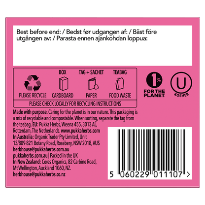 Pukka Organic Peppermint & Licorice 20 Herbal Tea Sachets 30g - UK Food & Drink - 5060229011107