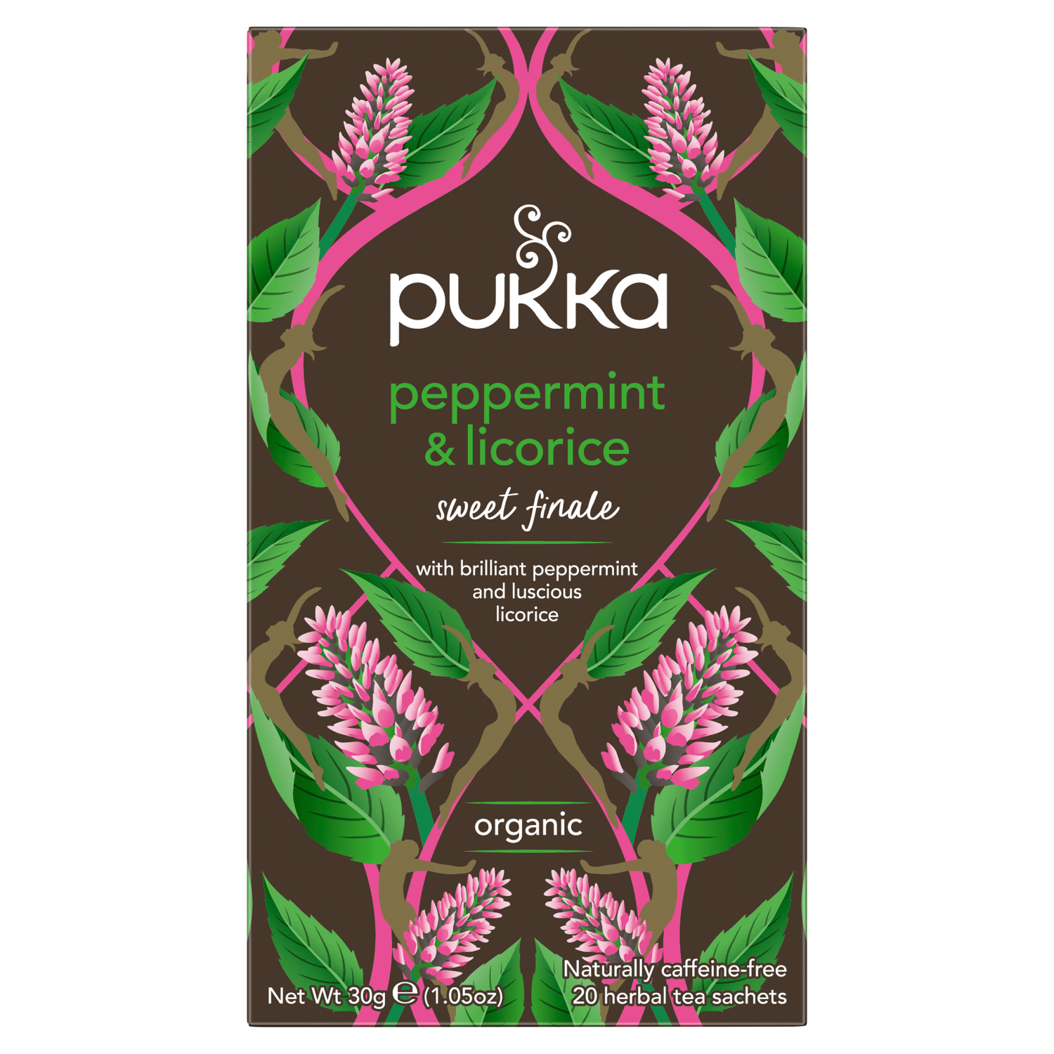 Pukka Organic Peppermint & Licorice 20 Herbal Tea Sachets 30g - UK Food & Drink - 5060229011107