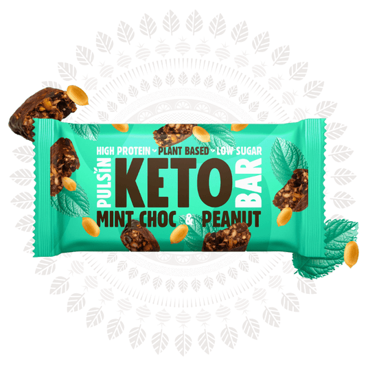 Pulsin Choc Mint & Peanut Keto Bar - UK Food & Drink - 5060142012700