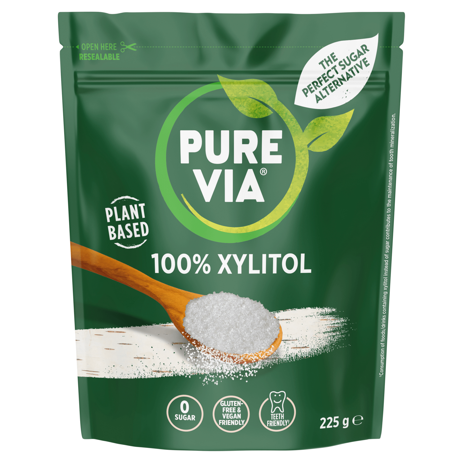Pure Via 100% Xylitol 225g - UK Food & Drink - 7630486401461