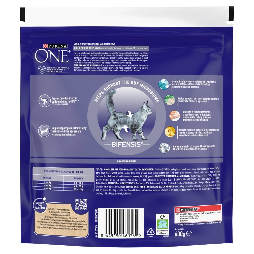 Purina ONE Bifensis Adult 600g - UK Food & Drink - 8445290460769