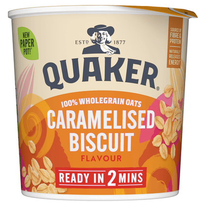 Quaker Caramelised Biscuit Porridge Pot 57g - UK Food & Drink - 5000108033271