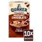 Quaker Hazelnut Chocolate Porridge Sachets Oats So Simple 10 x 36g - UK Food & Drink - 5000108033783