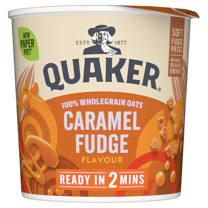Quaker Heavenly Oats Caramel Fudge Porridge Pot 58g - UK Food & Drink - 5000108031109