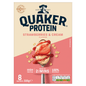 Quaker High in Protein Strawberries & Cream Porridge Sachets 8x42g - UK Food & Drink - 5000108033615
