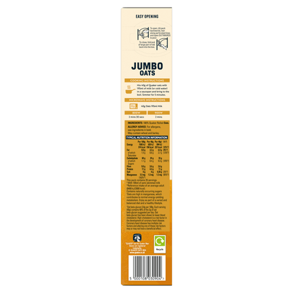 Quaker Jumbo Porridge Oats 1kg - UK Food & Drink - 5000108030904