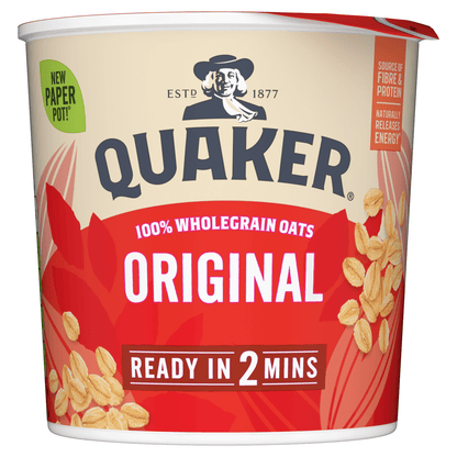 Quaker Oat Original Porridge Pot 45g - UK Food & Drink - 5000108703174