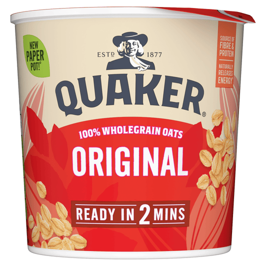 Quaker Oat Original Porridge Pot 45g - UK Food & Drink - 5000108703174