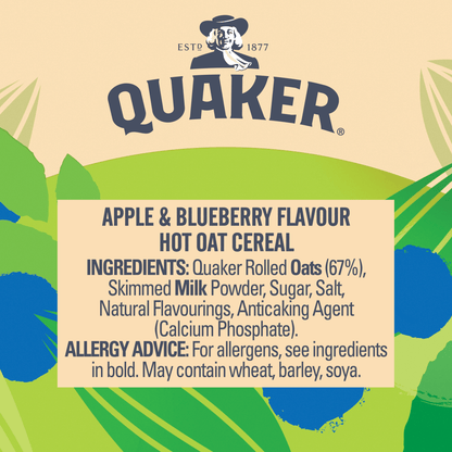 Quaker Oat So Simple Apple & Blueberry Porridge Pot 57g - UK Food & Drink - 5000108575443