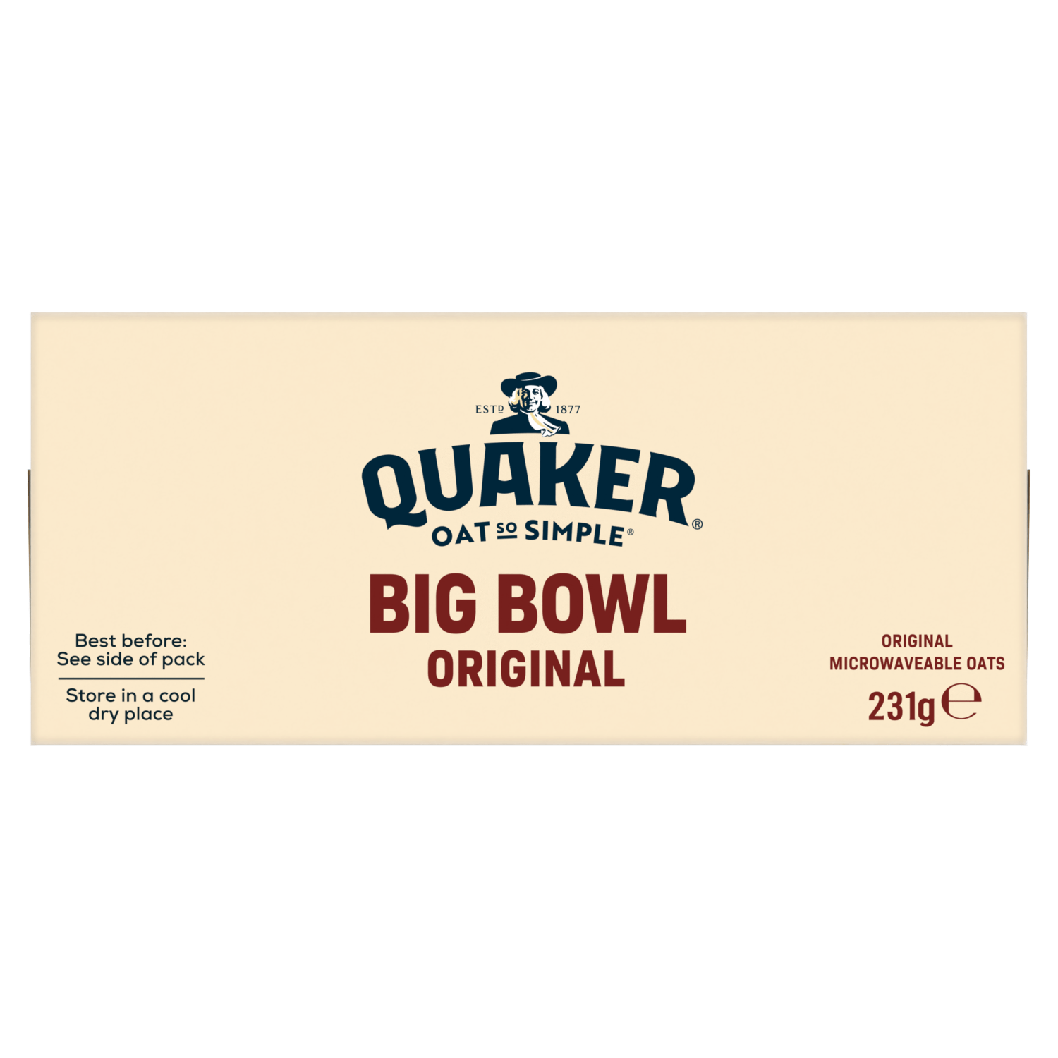 Quaker Oat So Simple Big Bowl Original Porridge Sachets 6x38.5g - UK Food & Drink - 5000108170846