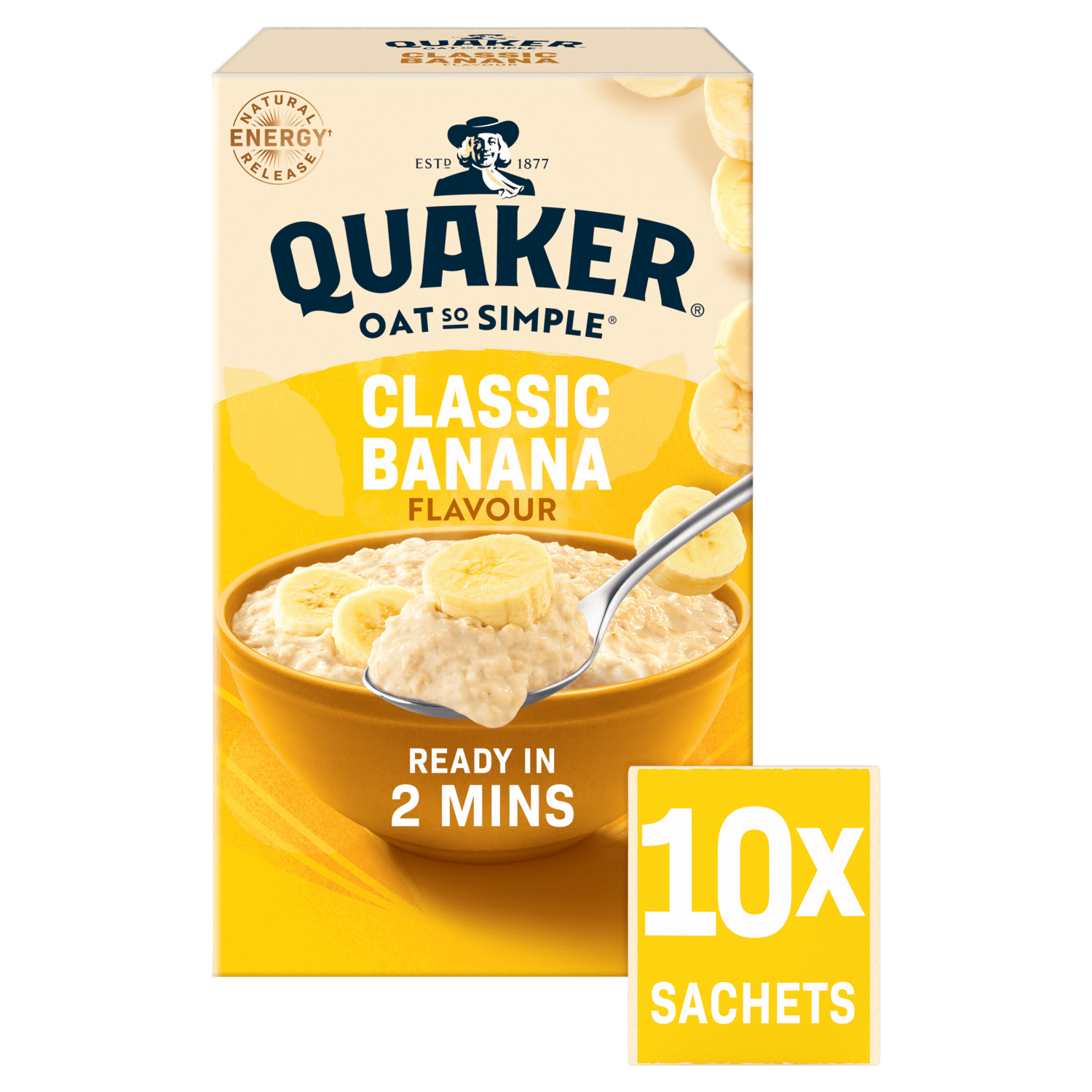 Quaker Oat So Simple Classic Banana Porridge Sachets 10x34.8g - UK Food & Drink - 5000108241584