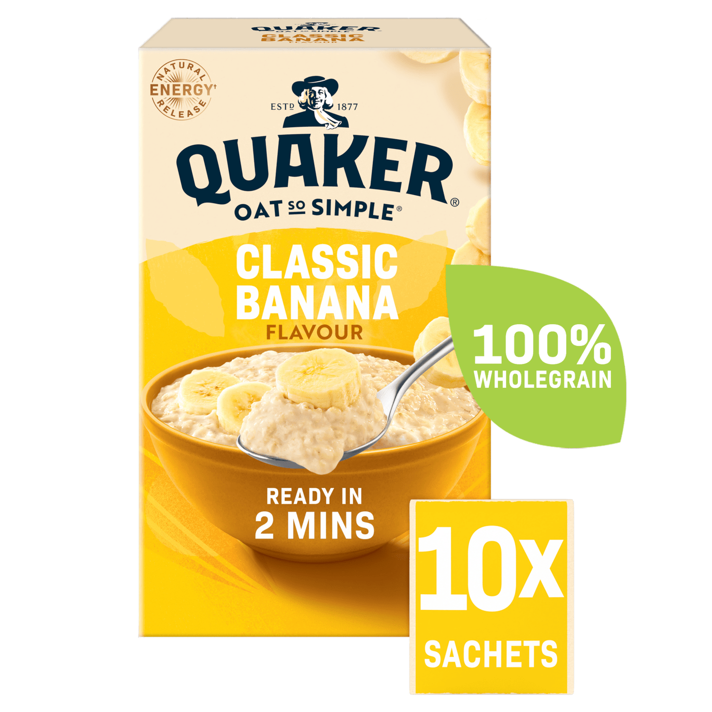 Quaker Oat So Simple Classic Banana Porridge Sachets 10x34.8g - UK Food & Drink - 5000108241584