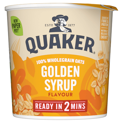 Quaker Oat So Simple Golden Syrup Porridge Pot 57g - UK Food & Drink - 5000108589945