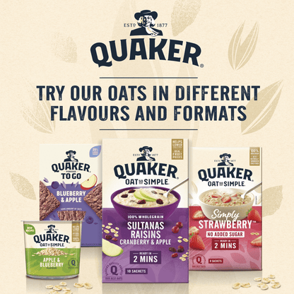 Quaker Oat So Simple Strawberry, Raspberry & Cranberry Porridge Sachets 10x33.9g - UK Food & Drink - 5000108357841