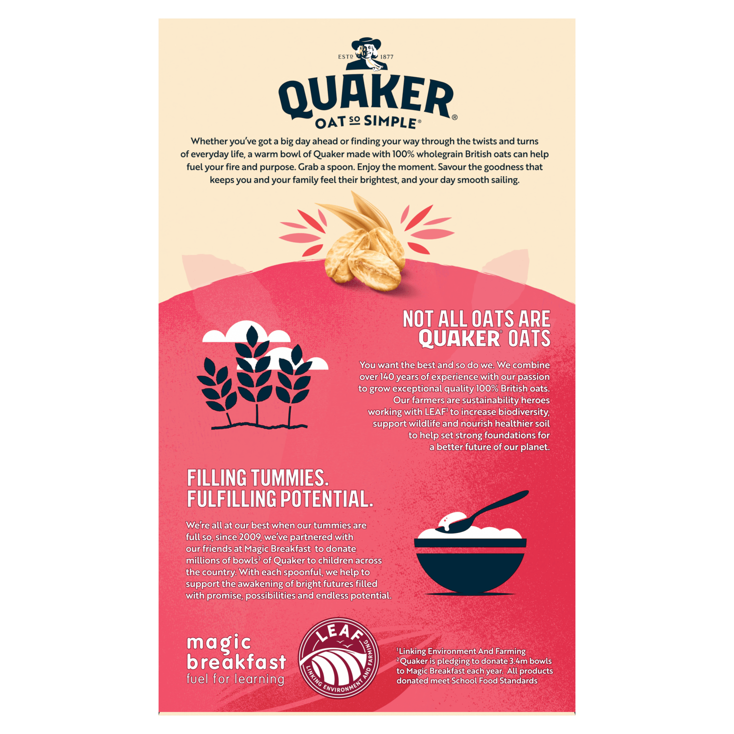 Quaker Oat So Simple Strawberry, Raspberry & Cranberry Porridge Sachets 10x33.9g - UK Food & Drink - 5000108357841