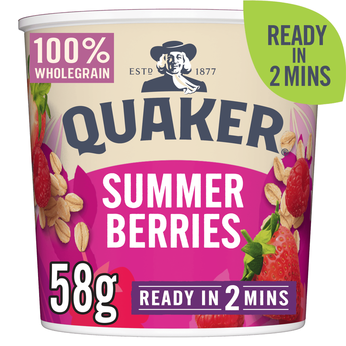 Quaker Oat So Simple Summer Berries Porridge Pot 58g - UK Food & Drink - 5000108133971