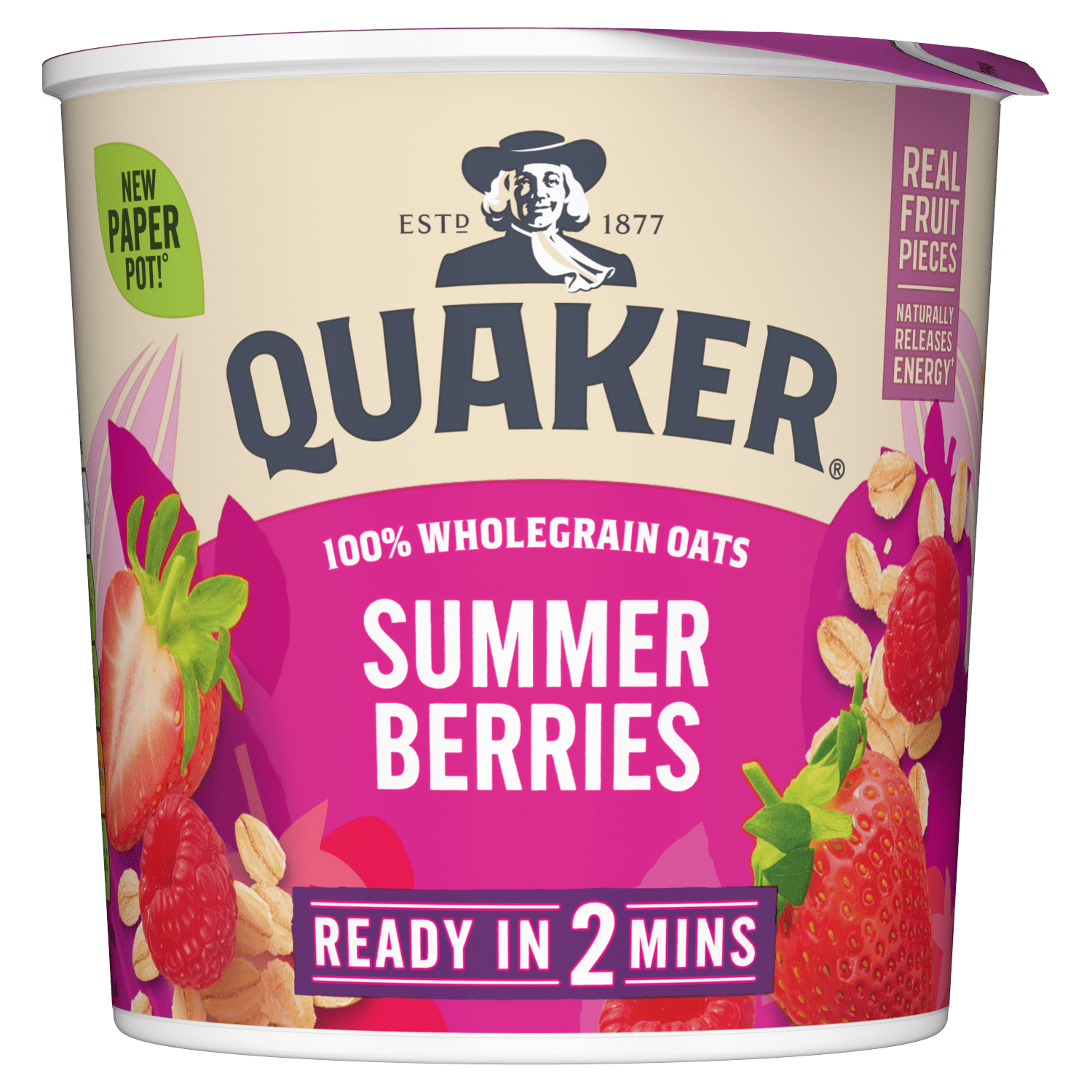Quaker Oat So Simple Summer Berries Porridge Pot 58g - UK Food & Drink - 5000108133971